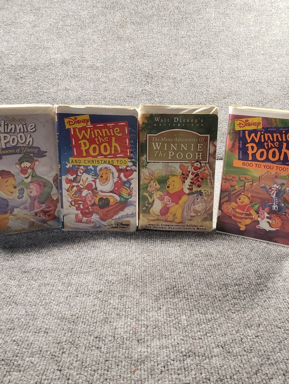 Winnie The Pooh VHS Lot of 4 VHS Tapes